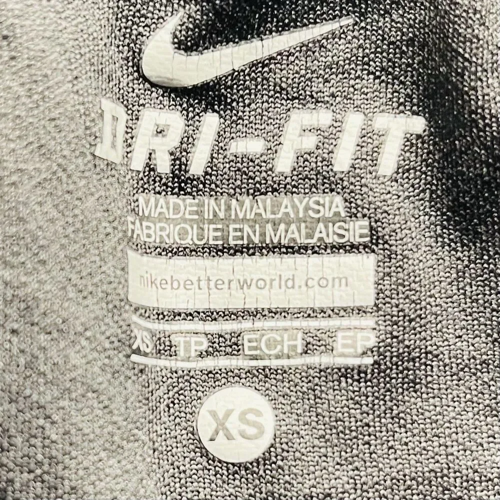 Nike Dri Fit Tempo Running Shorts Women’s Lined Black White 716453-010 XS